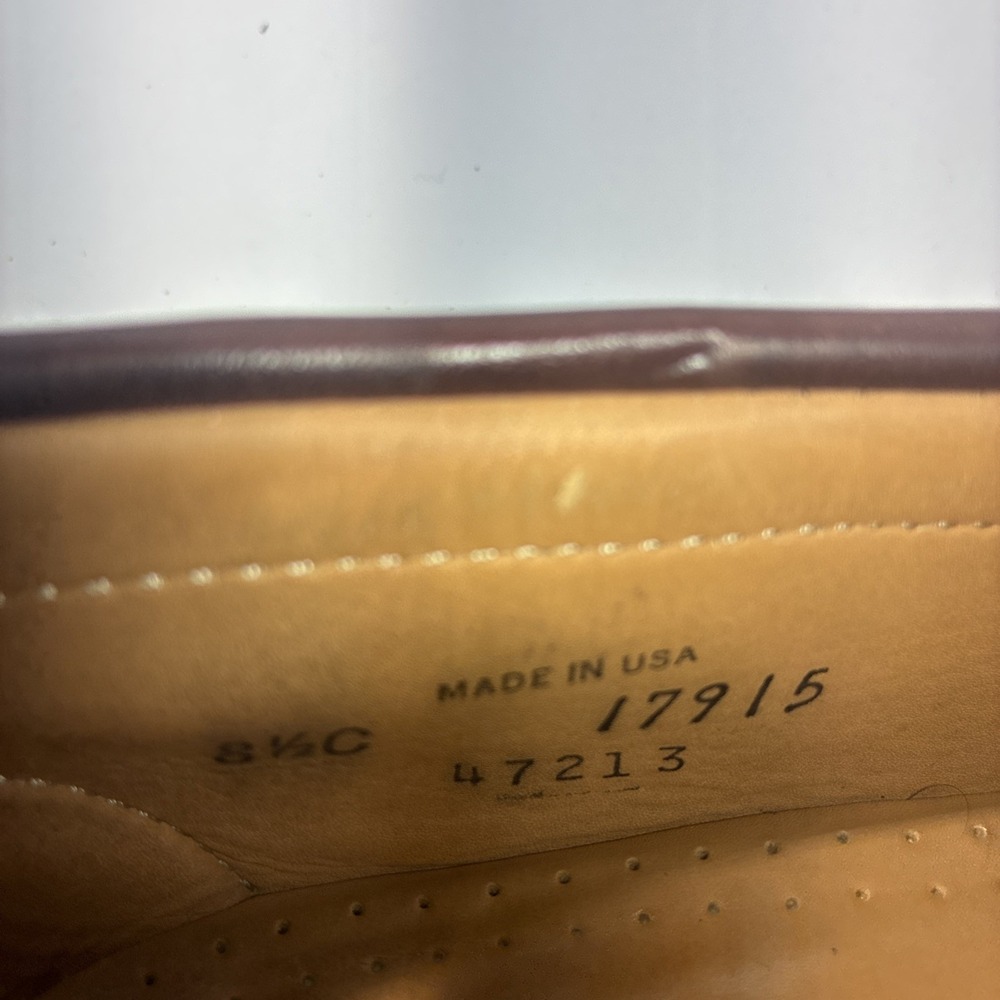 Allen Edmonds Woodstock Kiltie Slip On Loafer Brown Dress Shoes Size 8.5C USA - Picture 10 of 15